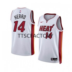 Herren NBA Miami Heat Trikot Tyler Herro 14 Nike 2022-23 Association Edition Weiß Swingman
